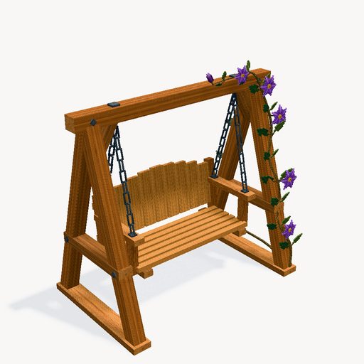 ชิงช้าสวนไม้เลื้อยจำพวกเคลมาทิส — ตัวอย่างโมเดล 3D