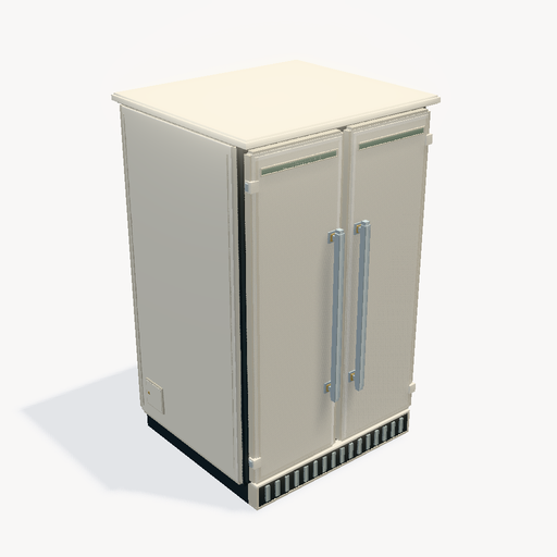 Refrigerador de doble puerta — Vista previa del modelo 3D