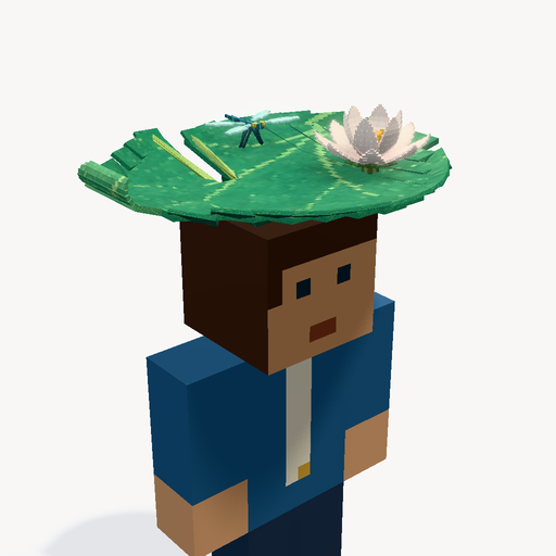 หมวกดอกลิลลี่ในสระบัว — ตัวอย่างโมเดล 3D