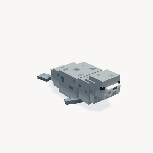 Foca de puerto — Vista previa del modelo 3D