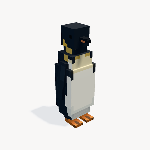 Pingüino emperador — Vista previa del modelo 3D