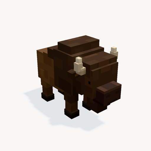 Bisonte de las praderas — Vista previa del modelo 3D