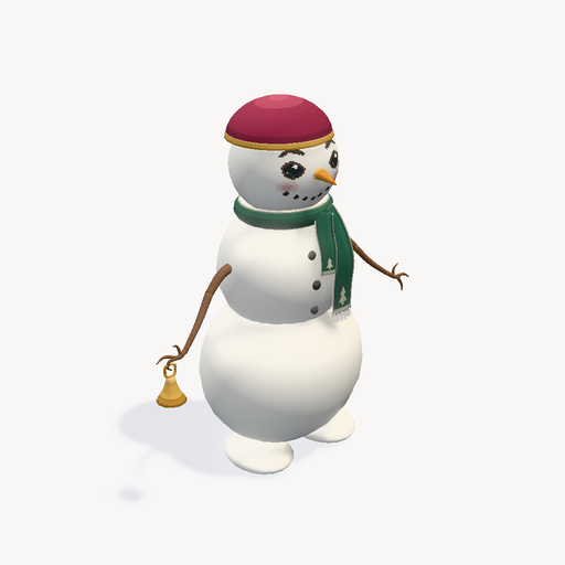 Snowman Village Host — 3D မော်ဒယ် အစမ်းကြည့်ရှုမှု