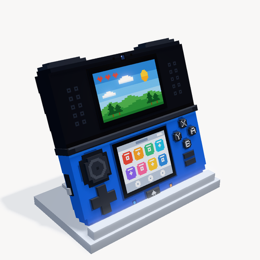 Nintendo 2DS on Display Stand — ตัวอย่างโมเดล 3D