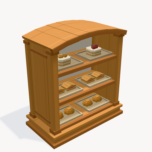 Gebäckvitrine — Vorschau des 3D-Modells