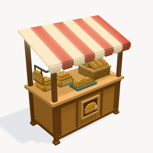 Village Bakery Bread Stall — ตัวอย่างโมเดล 3D