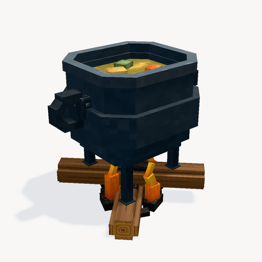 Campfire Cauldron — ตัวอย่างโมเดล 3D