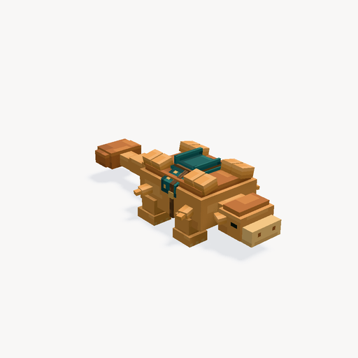 Kupferdünen-Ankylosaurus-Reittier — Vorschau des 3D-Modells