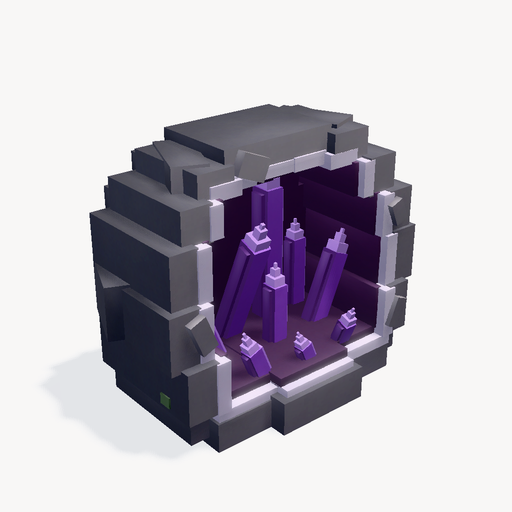 Amethyst Crystal Geode — ตัวอย่างโมเดล 3D