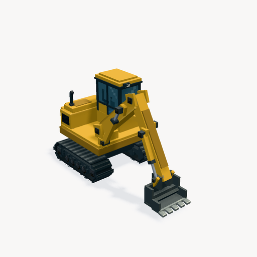 Compact Tracked Excavator — ตัวอย่างโมเดล 3D