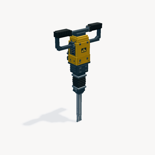 Roadwork Jackhammer — ตัวอย่างโมเดล 3D