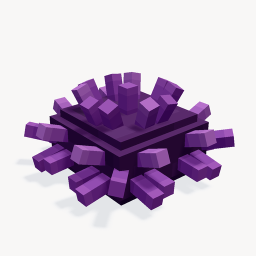 เม่นทะเลสีม่วง — ตัวอย่างโมเดล 3D