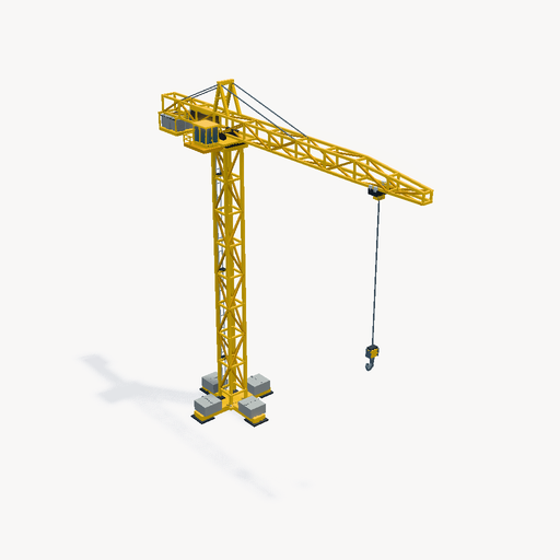 Tower Crane — ตัวอย่างโมเดล 3D