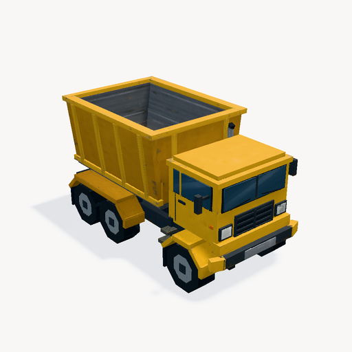 Yellow Site Dump Truck — ตัวอย่างโมเดล 3D