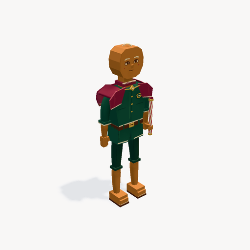 Gingerbread Town Guard — 3D မော်ဒယ် အစမ်းကြည့်ရှုမှု