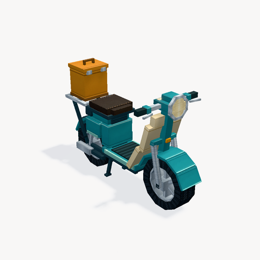 สกู๊ตเตอร์ส่งไปรษณีย์คลอง — ตัวอย่างโมเดล 3D