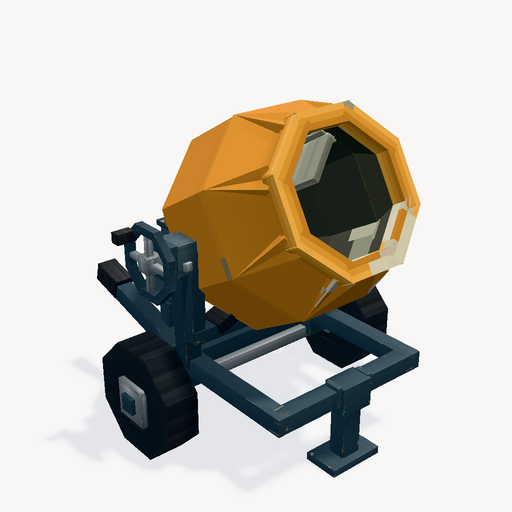 Portable Concrete Mixer — ตัวอย่างโมเดล 3D