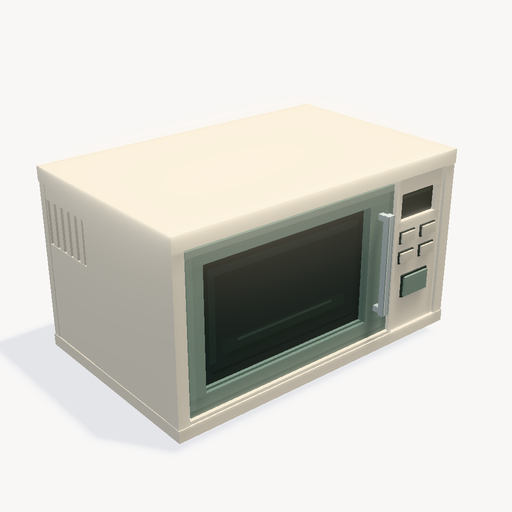 Horno microondas de sobremesa — Vista previa del modelo 3D