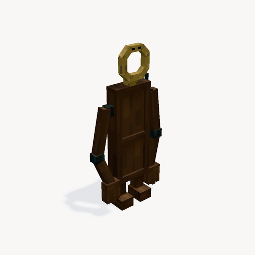Llamador de puerta con cadena — Vista previa del modelo 3D