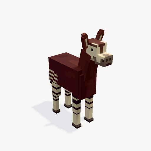 Okapi del Congo — Vista previa del modelo 3D