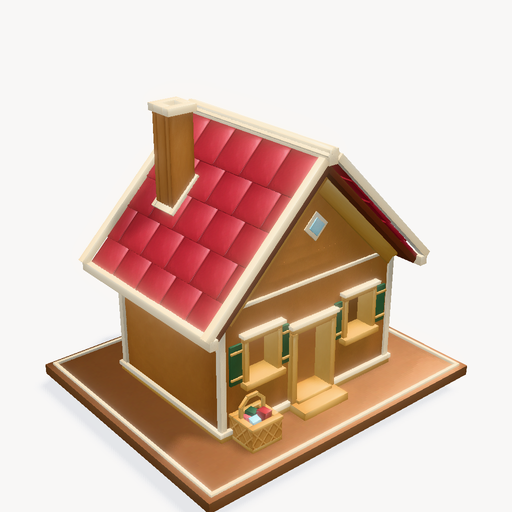 Gingerbread Cottage Display — ตัวอย่างโมเดล 3D