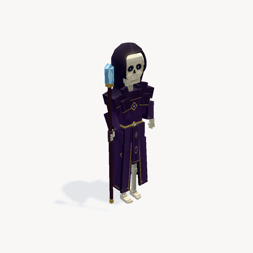Mago rúnico lich — Vista previa del modelo 3D