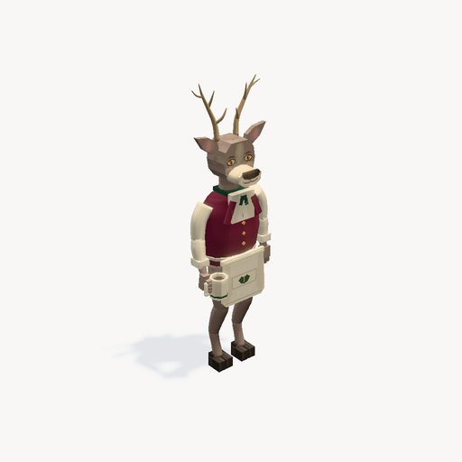 Frostwood Reindeer Innkeeper — 3D မော်ဒယ် အစမ်းကြည့်ရှုမှု
