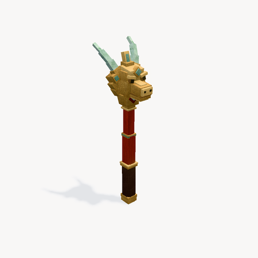 Cinnabar Kirin Wand — ตัวอย่างโมเดล 3D