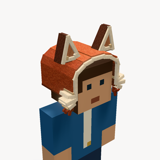 หมวกคลุมศีรษะหูแพนด้าแดง — ตัวอย่างโมเดล 3D