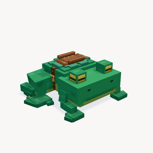 Riesenfrosch-Reittier mit Lotusrücken — Vorschau des 3D-Modells