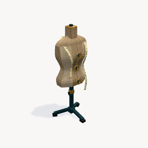 หุ่นตัดเย็บปรับระดับได้ — ตัวอย่างโมเดล 3D